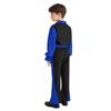 Boys Flamenco Dance Outfit Color Block Turn Down Collar Long Puff Sleeve Pullover Shirt Elastic Waistband Pants Belt