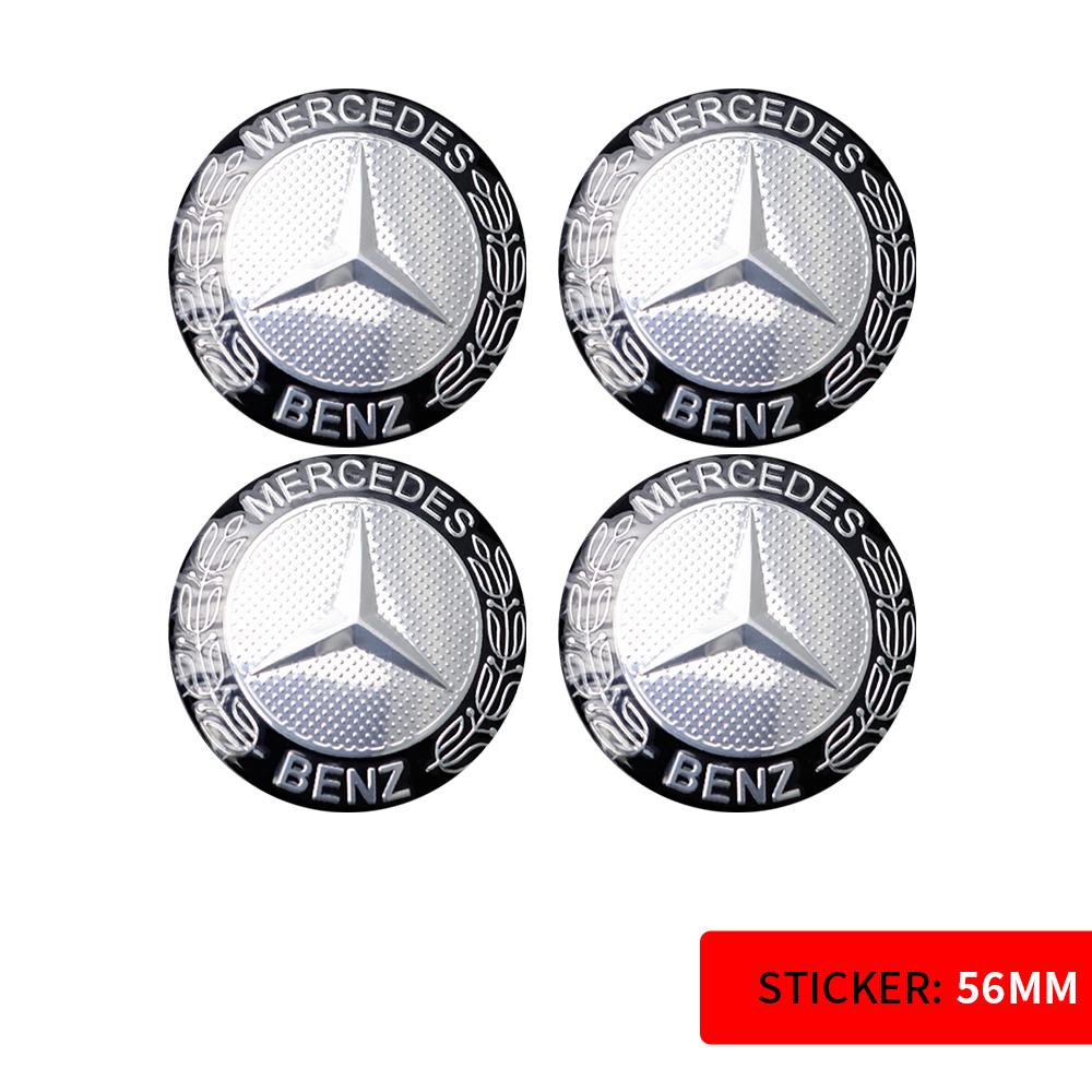 56/60/65MM Car Sticker Wheel Center Covers Hub Cap Emblem Decoration Decal for Mercedes Benz AMG W212 W204 W211 W124 A B S Class