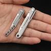 10pcs Replaceable Blades Titanium Alloy EDC Folding Scalpel Medical Folding Knife EDC Outdoor Unpacking Pocket Knife with