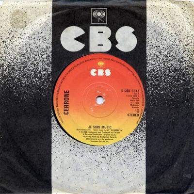 7-дюймовая пластинка CERRONE - Je Suis Music SCBS6918 CBS 1979 UK Соул/Фанк Б/У