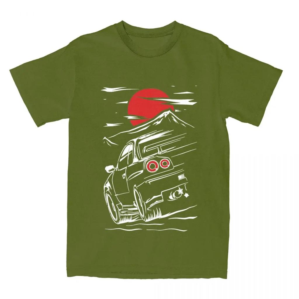 Всесезонные мужские и женские футболки Skyline GTR 34, аксессуары, футболки Jdm r33 r32, одежда, винтажные футболки