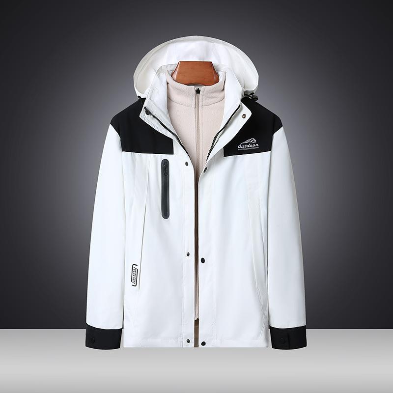 Куртка мужская 3-в-1 Hardshell со съемной флисовой подкладкой, водонепроницаемая, термокуртка для походов