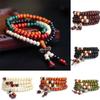 Fashion Bracelets Natural 6mm Rosewood Beads 108 Buddha Bracelets Men Women Long Bangle Religion Gift Tibet Jewelry