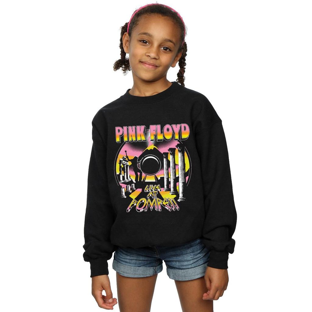 Pink Floyd Girls Live At Pompeii Volcano Sweatshirt