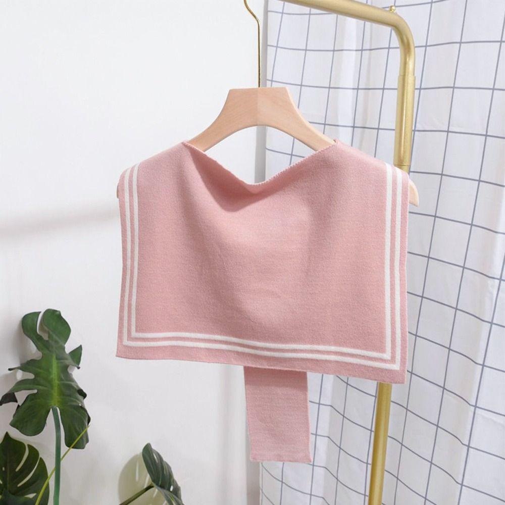 Warm Sweater Scarf Soft Shawl Wraps Women Knitted Fake Collar Party