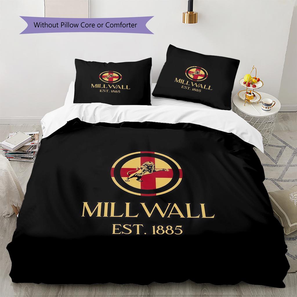 Millwall Football Club2 Pattern Bedding Quilt Set Home Decoration Gift (1 * duvet cover + 2 * pillowcase without core)