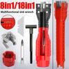 18 In 1 Multifunction Faucet Sink Installer Tool Pipe Wrench Plumbing Tool Water Pipe Spanner For Kitchen Bathroom Hand Tool
