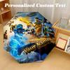 Складной зонт LEGO Ninjago 8 ребер, Автоматический, Персонализированный, Текст с именем