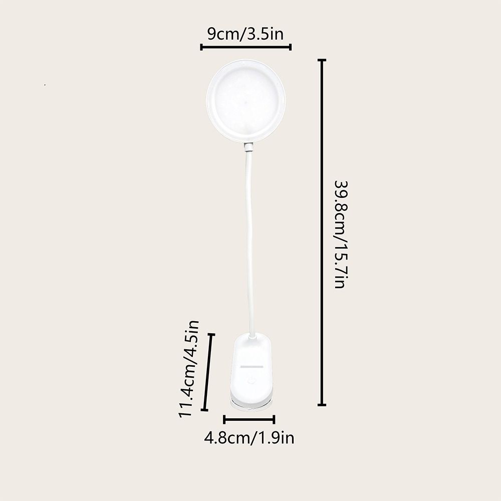 USB Charging Table Lamp With Clip LED Light Creative Reading Night Light Bed
