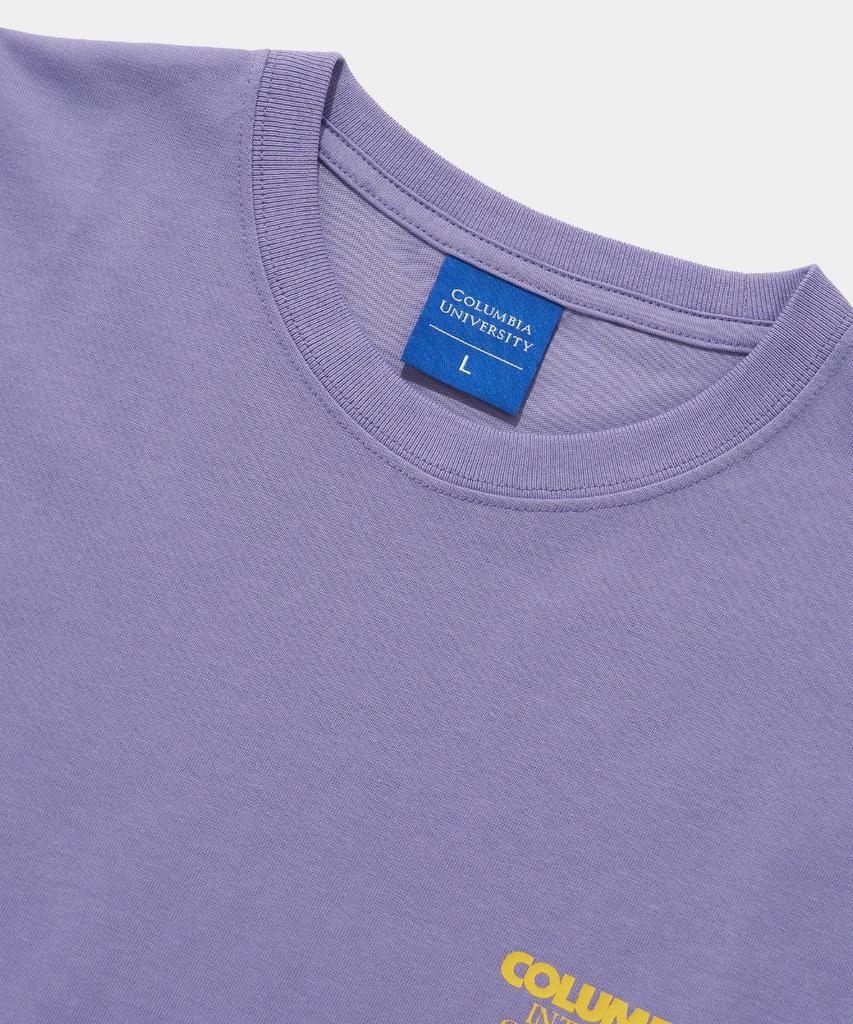 COLUMBIA UNIVERSITY Back Logo S/S T-Shirts_Light Violet