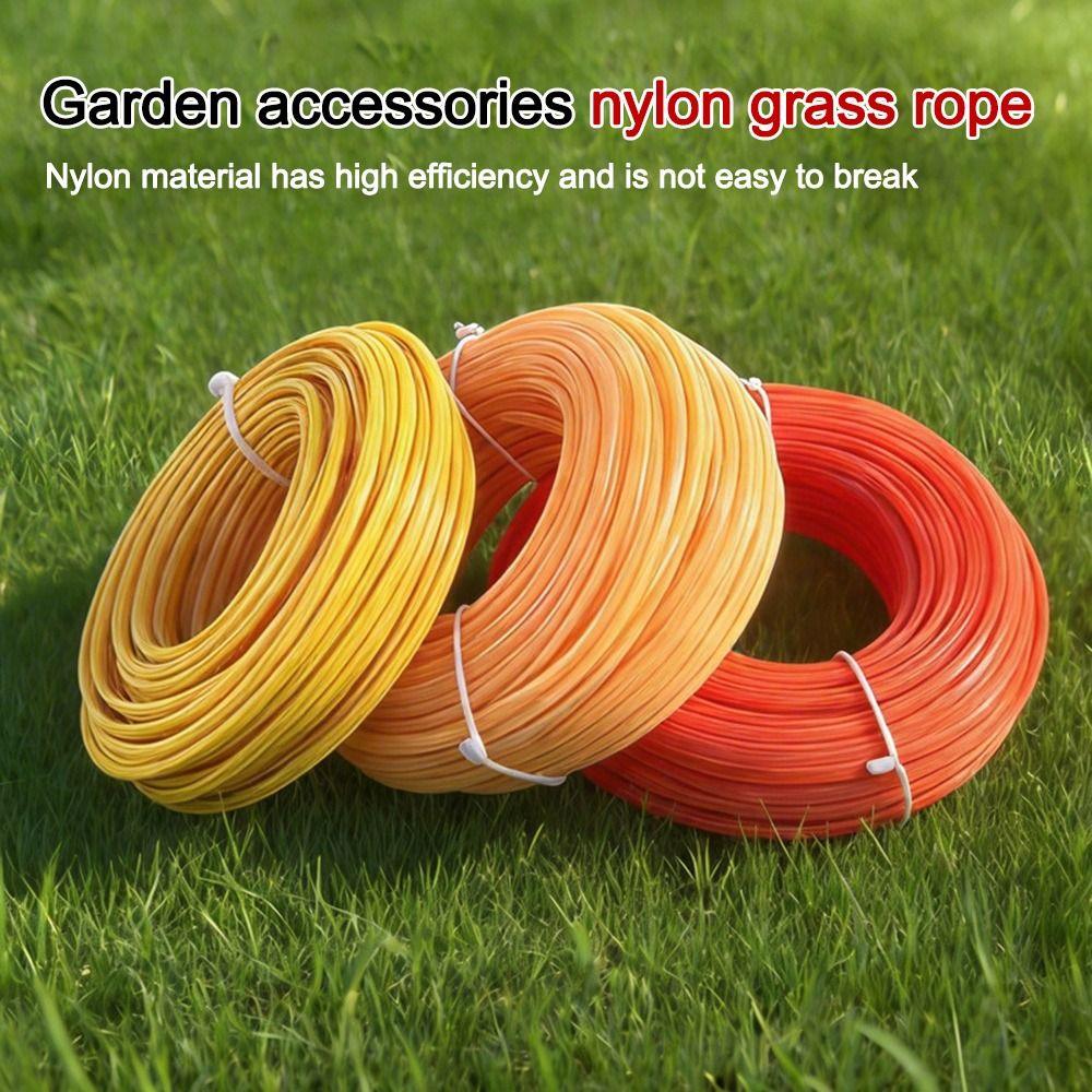Nylon Grass Rope Round/Star Line Mowing Wire Durable Grass Trimmer Rope for Brush Cutter Strimmer