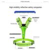 USB Rechargeable Reflective LED Light Strip Vest for Cycling and Running