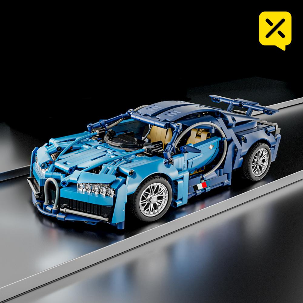 Технический Гоночный Спорткар 1280 Деталей Модель Строительные Блоки Город Механическое Скоростное Транспортное Средство Суперкар Кирпичный Пазл Игрушки Подарок для Ребенка Взрослого