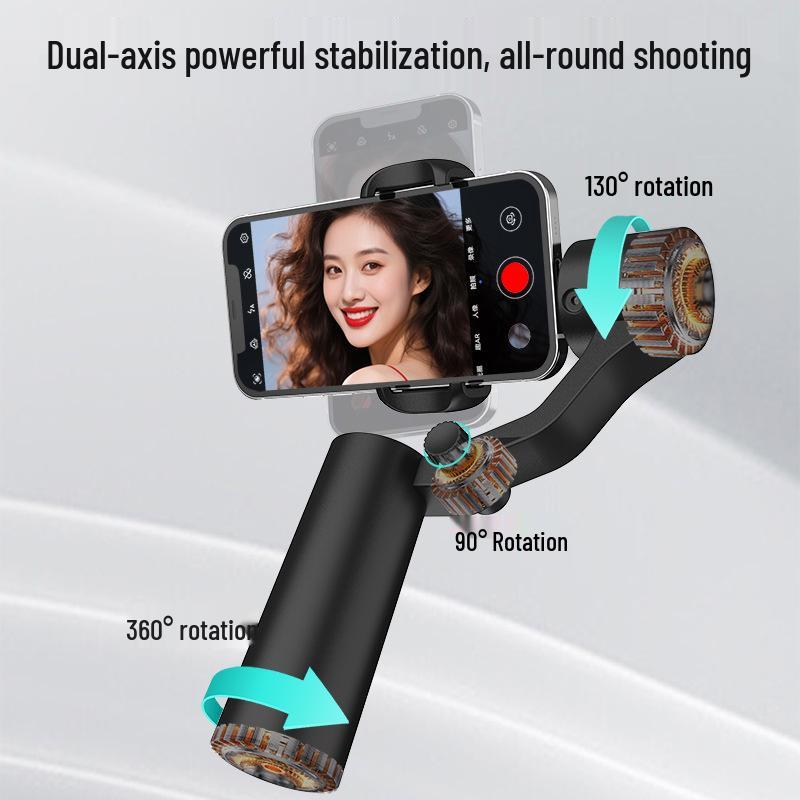 Q18 Two-Axis Handheld Gimbal: 360° Intelligent Mobile Phone Stabilization and Follow-Shot Bracket