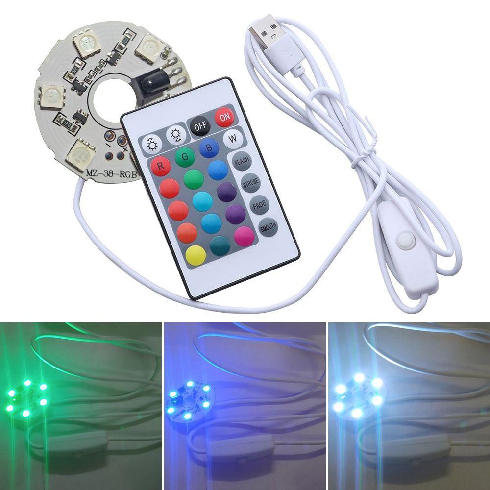 DC 5V Dome Festoon Adapter Colorful 16 Colors Night Light Car Reading Light LED Panel
