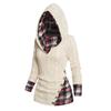 Женская вязаная шапка-свитер Y2K Twist Knit Plaid, плиссированный свитер с воротником-шалькой и имитацией пуговиц