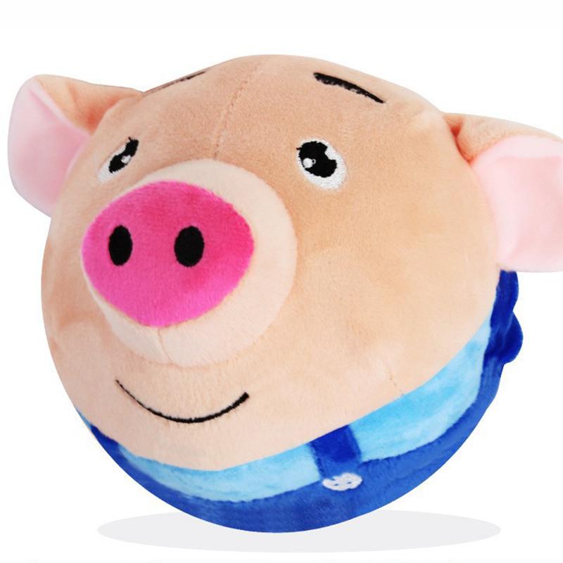 Перезаряжаемая электронная плюшевая игрушка для домашних животных, USB, прыгающий мяч, говорящая интерактивная плюшевая кукла для собак, принадлежности для игрушек