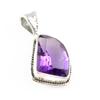 Подвеска из натурального африканского аметиста из стерлингового серебра 925 пробы 1 дюйм o7U89