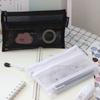 Document Pen Box Cosmetic Storage Bag School Stationery Supplies File Folder Double Mesh Pencil Bag