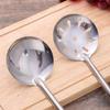 Stainless Steel Soup Spoon Long Wooden Handle Colander New Skimmer