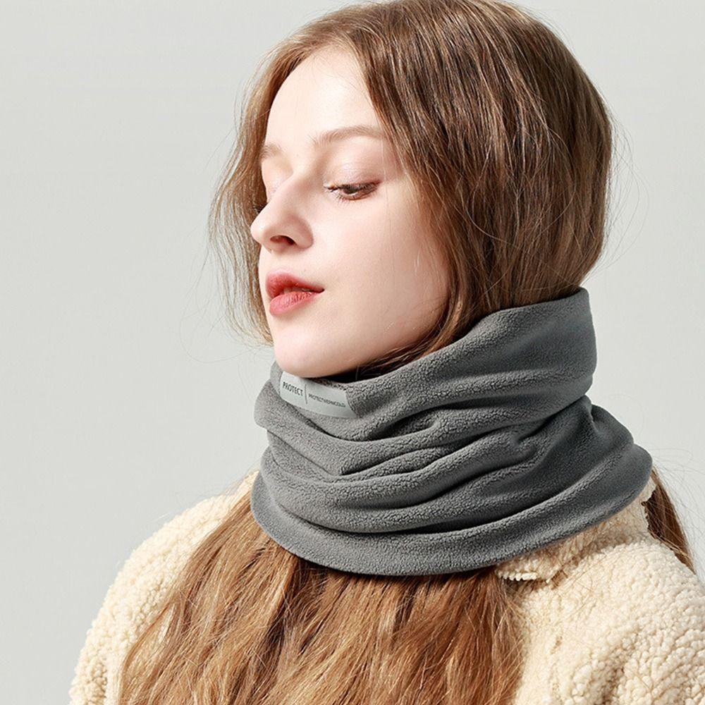Velvet Sports Bandana Solid Color Neck Warmer Warm Neck Protection Neck Scarf  Men Women
