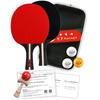 Smine ручной работы профессиональным тренером Набор ракеток для настольного тенниса с 2 3 ракетками для пинг-понга профессиональный [Включено для начинающих] чехол, начинающий/средний