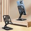 Carbon Steel 360-degree Rotatable Phone Holder, Metal Desktop, Portable, Foldable, Lazy Person's Phone Holder