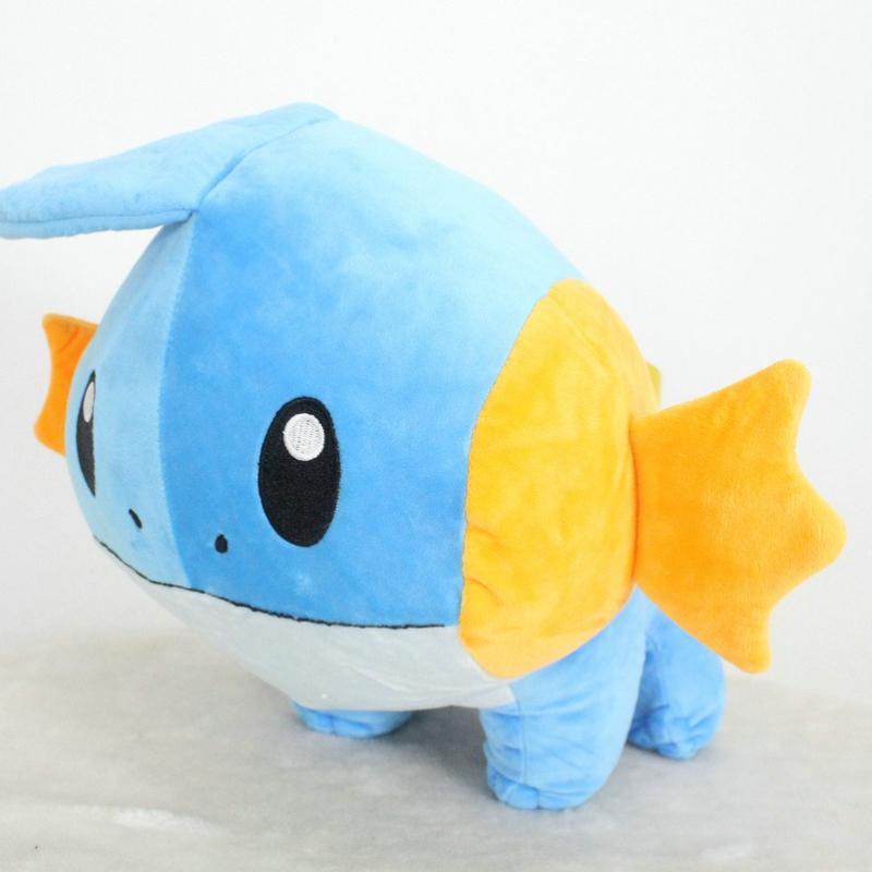 23/30cm Mudkip Anime Soft Stuffed Plush Doll Cartoon Fish Boys Birthday Gift Home Decoration Throw Pillow Plush Toys