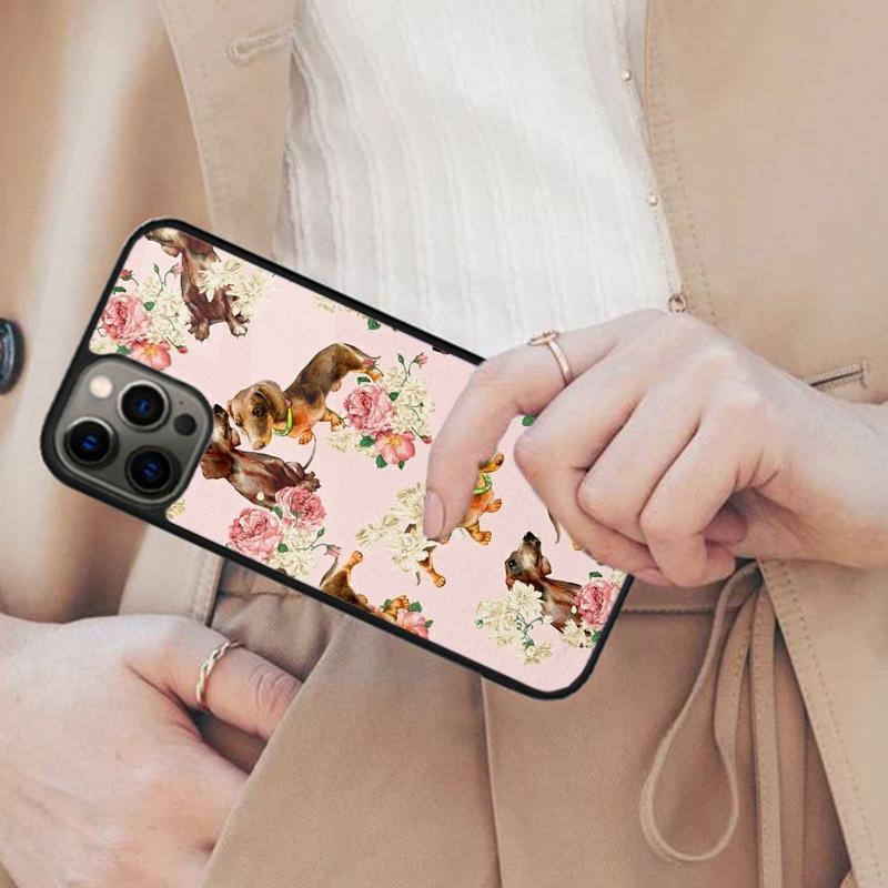 Милый такса Такса Дакель Собака Магнитный Чехол для Телефона ДЛЯ APPLE iPhone 17 Air 16 14 13 12 Pro Max 15 Plus Беспроводной Чехол MagSafe