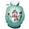 Autumn Winter Christmas Snowman Christmas Deer 3D Printed Hoodie Unisex Personality Casual Sport Hooded Children's Clothing Tops