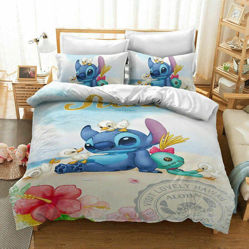Cozy Lilo Stitch Bedding Set With Stylish Duvet Cover And Pillowcase Design