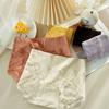 Women's Underwear Cotton Antibacterial Crotch Mid High Waist Panties Lace Edge Large Size Briefs Soft Design for Girls