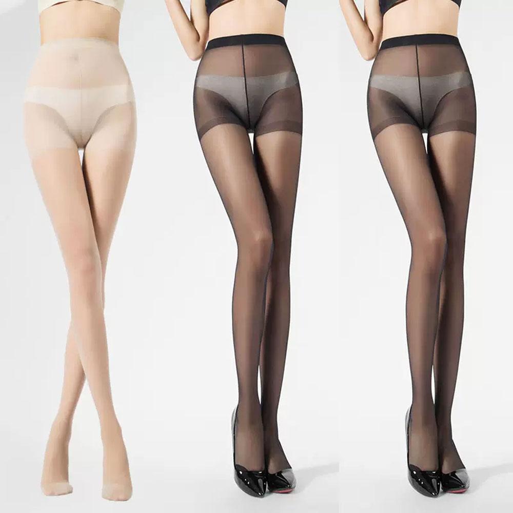 Женские прозрачные чулки, нейлоновые сверхтонкие офисные колготки, сексуальное женское белье, вечерние летние колготки Y2k, блестящие колготки для девочек, 3 пары/компл.