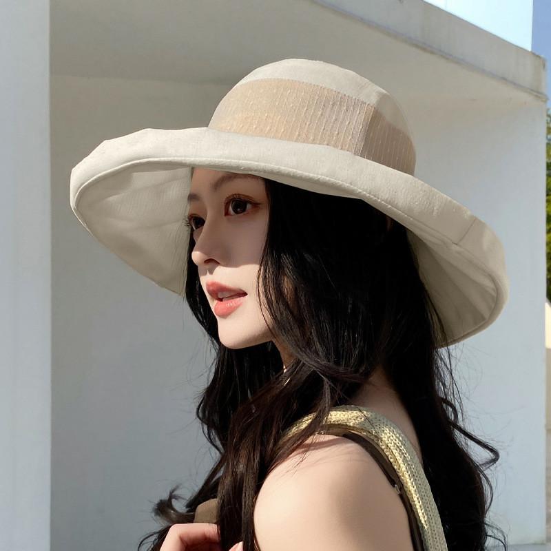 Summer Sun Protection Hat For Women With Wide Brim And Butterfly Knot For Outdoor Fashion And Travel