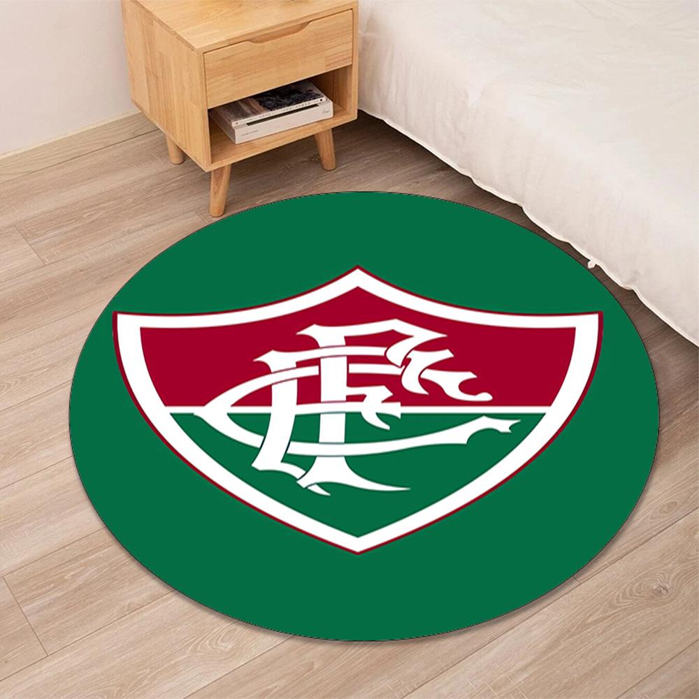 Fluminense FC Printed Round Rug Carpet Chair Rug Area Rug Entryway Doormats,for Office Chair Living Room Bedroom Kitchen Room.