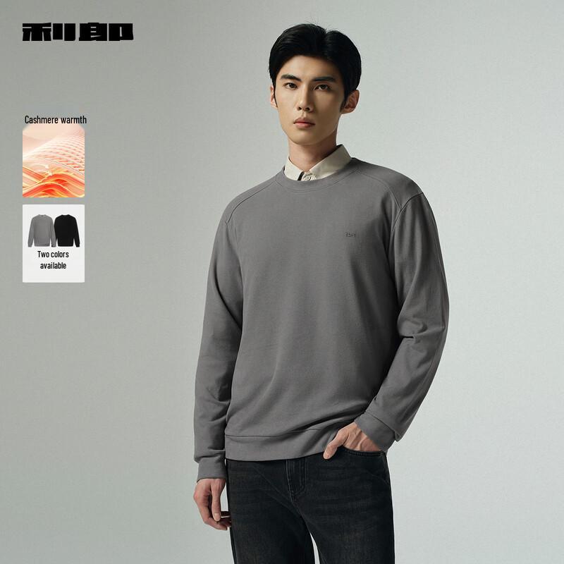Lilanz Men's Round Neck Fleece Sweatshirt