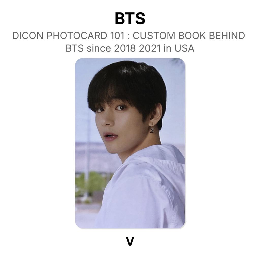 BTS DICON ФОТОКАРТА 101 : КАСТОМНАЯ КНИГА ПОСЛЕ BTS с 2018 по 2021 год в США Официальная фотокарточка