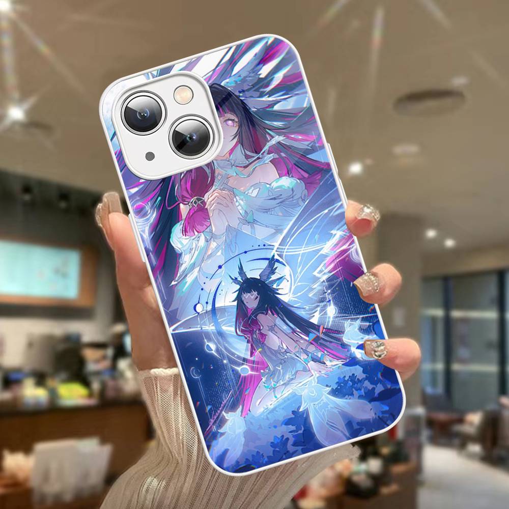 Genshin Impact Коломбина Закаленное Стекло Для iphone 14 13 12 11 Pro Mini XS MAX 14Plus X XS XR Чехол