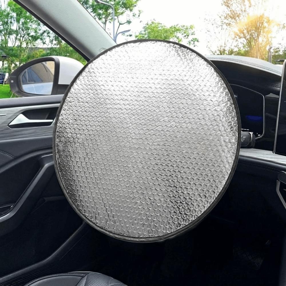Heat-Resistant Car Steering Wheel Sunshade Cover Aluminum Foil Steering Wheel Cover Summer Use