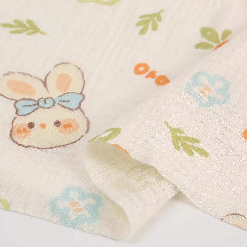 Чистый хлопок двухслойная крепированная ткань для пижам детских одеял постельного белья детской одежды ткани для шитья своими руками ширина 200 см