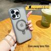 Матовый чехол-подставка с магнитом для iPhone 17 с защитной пленкой для объектива - Противоударный, приятный на ощупь для Apple 16 Pro и 15.