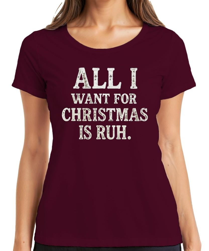 All I Want For Christmas Is Rest Christmas Funny Gift Idea Ladies TShirt