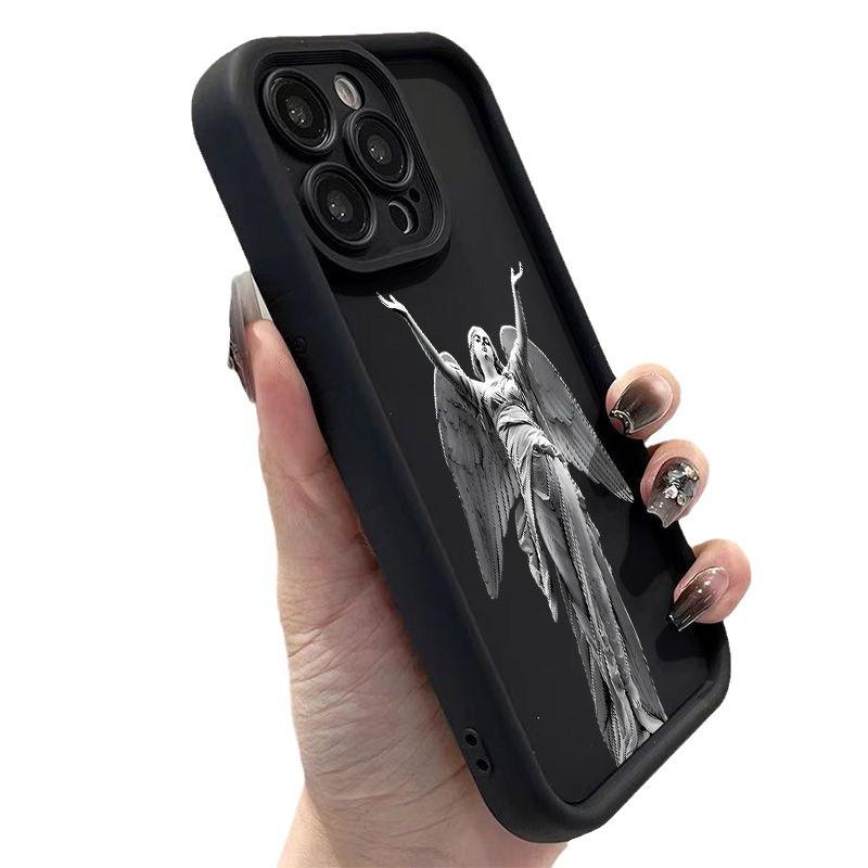 Популярный чехол для телефона с графикой статуи для iPhone 16 15 14 13 12 11 X XR Xs SE 2022 8 7 Plus Pro Max Mini Силиконовая задняя крышка