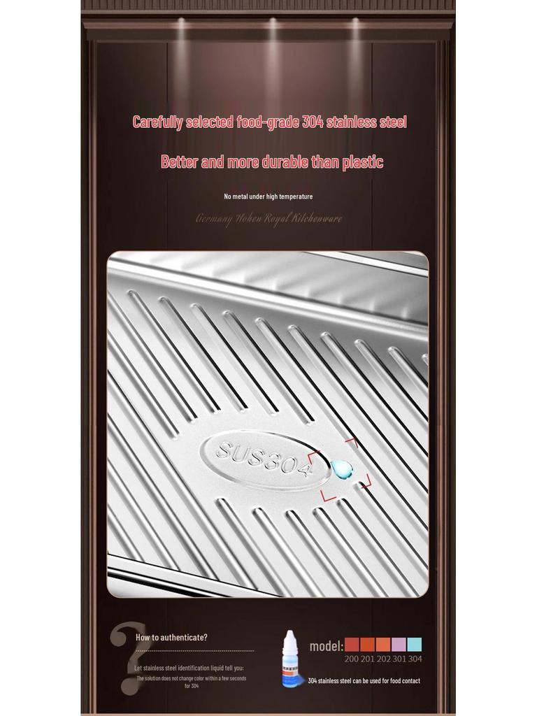 Поднос из нержавеющей стали 304 пищевого класса для пельменей и вонтонов - Безопасен для морозильной камеры и холодильника