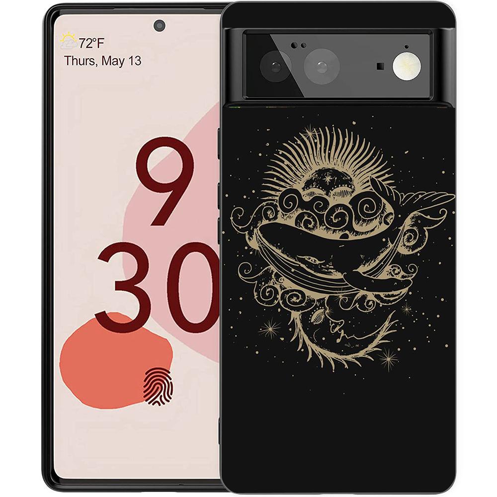 Астрологический Чехол для Телефона 'Солнце Луна Облака' для Google Pixel 8 7 6 7A 6A Pro 5G Ударопрочный Силиконовый 9 Pro XL 8 Pro 5G Корпус