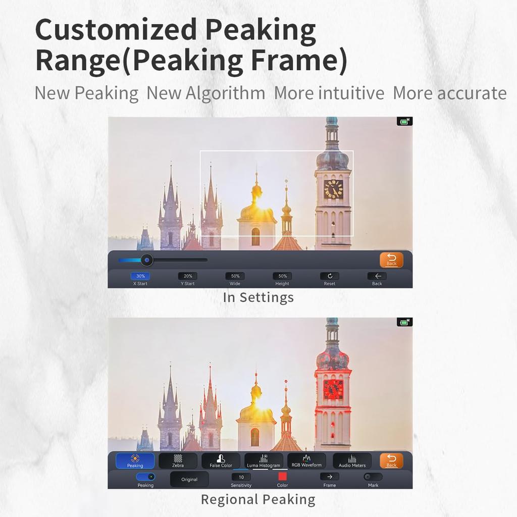 Portkeys LH7P Camera Monitor 1000nit 7inch DSLR Field Monitor Camera Control Touch Panel Monitor BMPCC Pro Wireless Control 4K/6K/6K