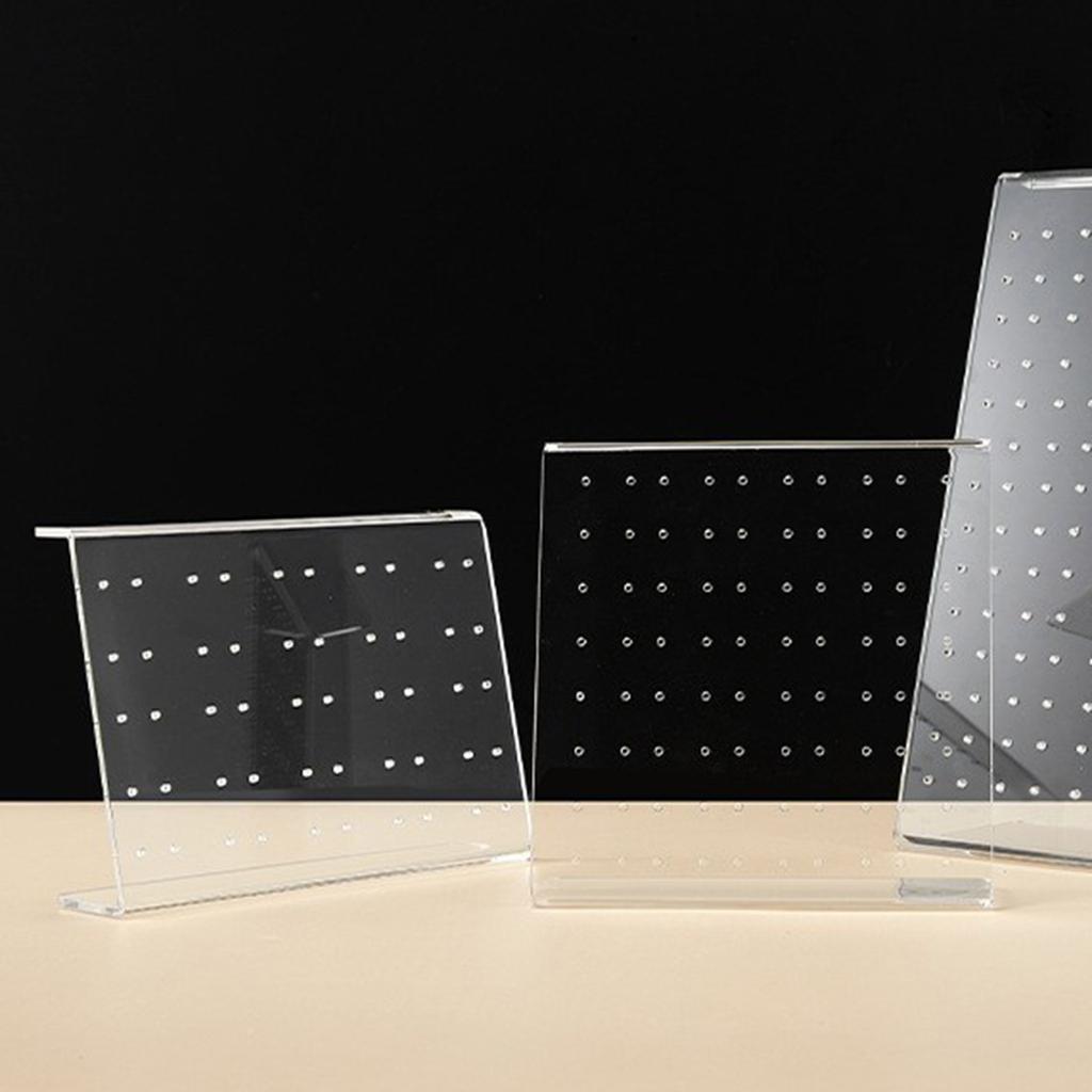 50/80 отверстий акриловый держатель для сережек органайзер для сережек-гвоздиков стеллаж для хранения ювелирных изделий витрина для сережек стенд