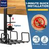 Punch-Free Under-Desk Cable Organizer & Power Strip Rack
