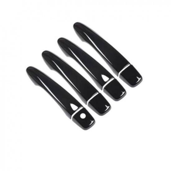 8Pcs Black Car Door Handle Cover Trim ABS For Nissan Rogue X-Trail 2014-