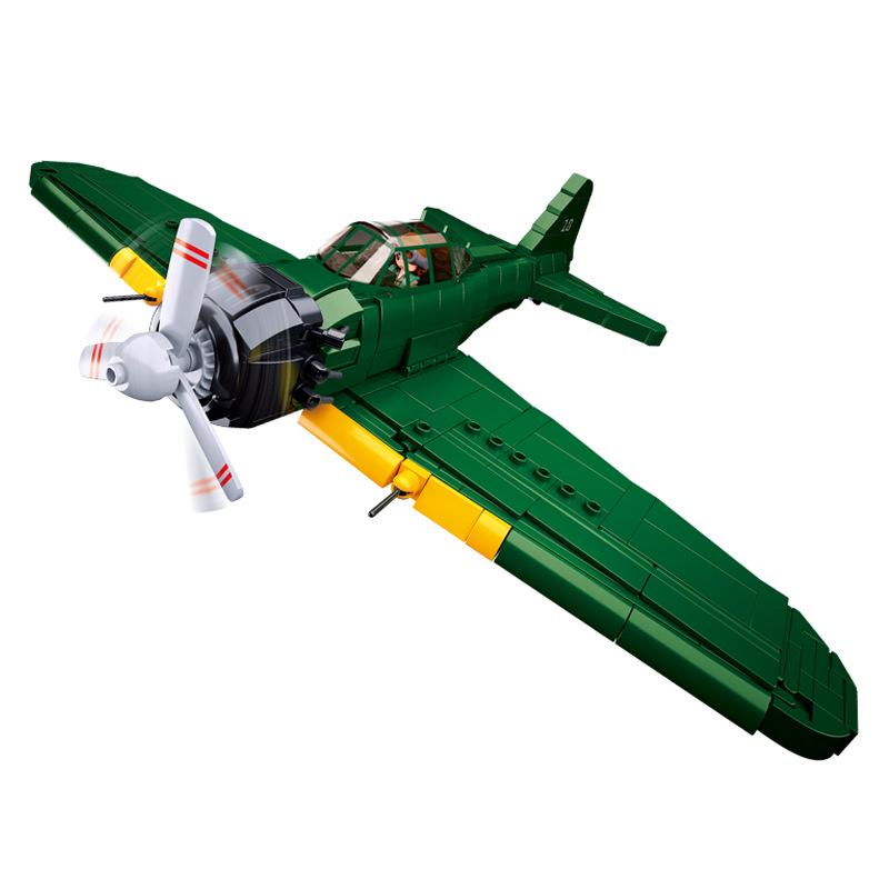 Конструктор Модель Игрушка Истребитель F4U-1 Corsair Xiao Luban B1109